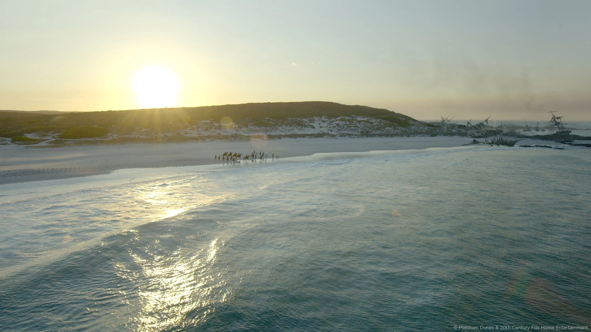 Black Sails view sea and beach with sunset Raynault vfx