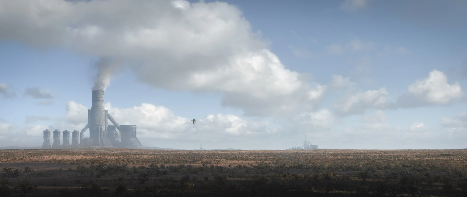 The Mandalorian S02 power plant view shot Raynault vfx